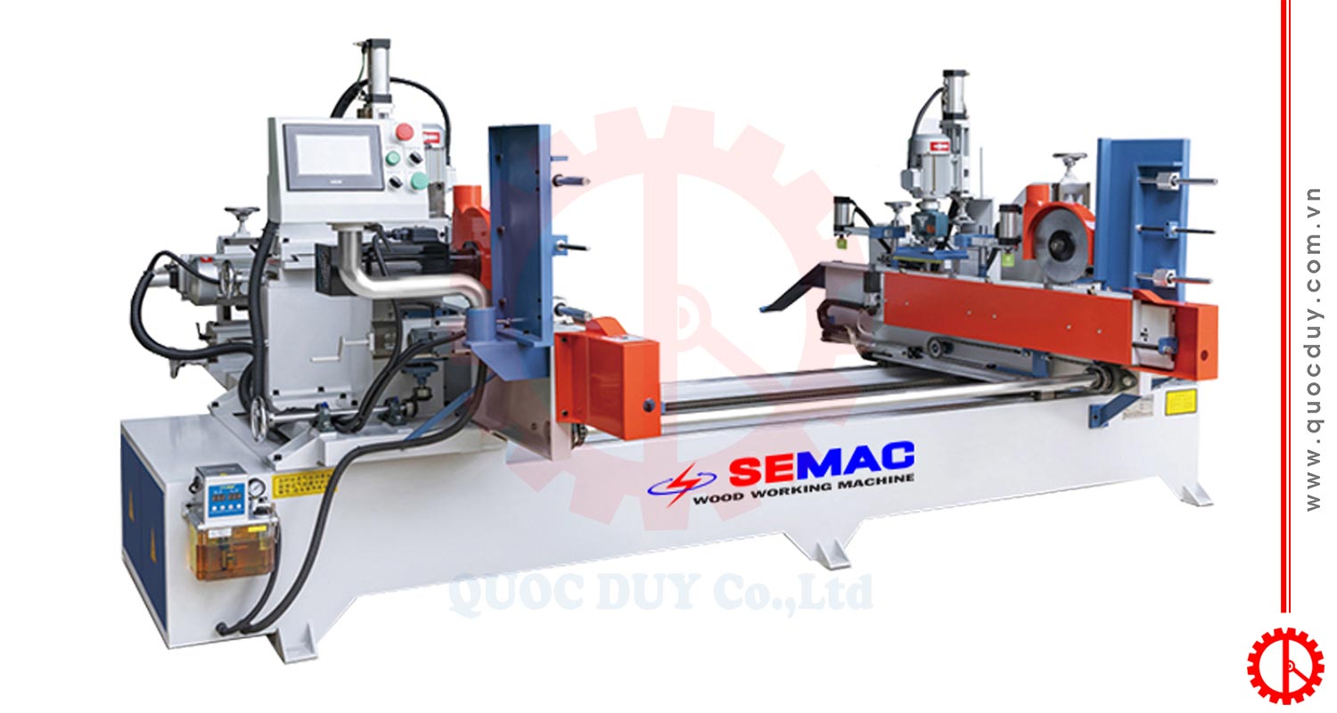 AUTOMATIC DOUBLE SIDE DRILLING CUTTING MACHINE | Quốc Duy