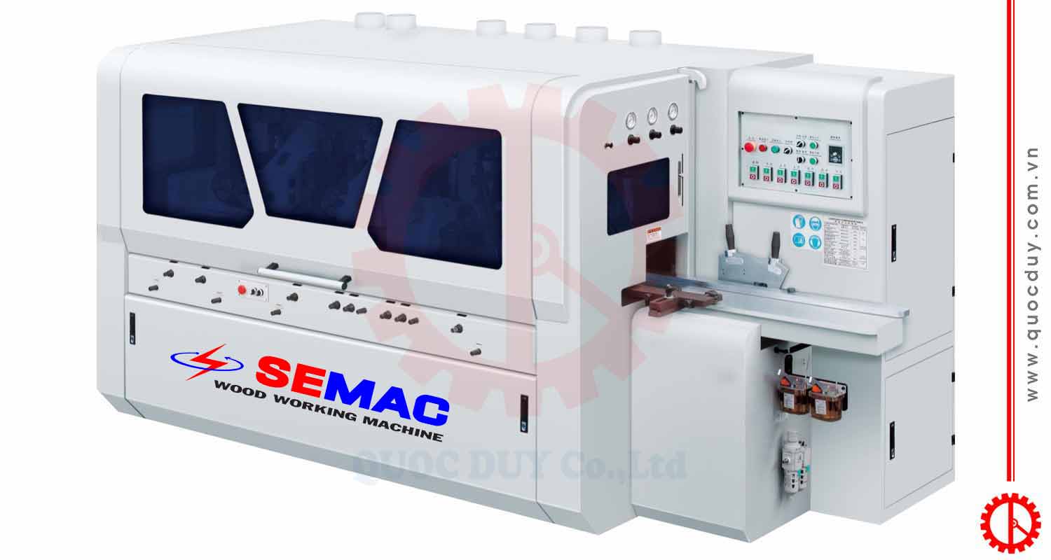 WOOD PLANNING MACHINE 4 SIDE 6 KNIFE AXIS – SMVK B618D | Quoc Duy