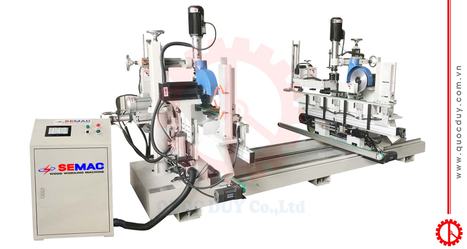 AUTOMATIC 2-HEAD MILLING DRILLING CUTTING MACHINE | Quoc Duy