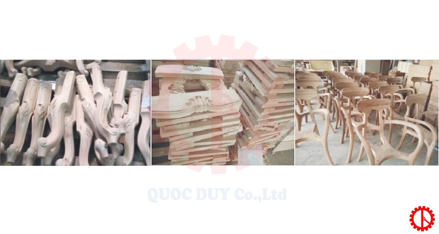 Manual sanding machine for irregular wood product | Quoc Duy