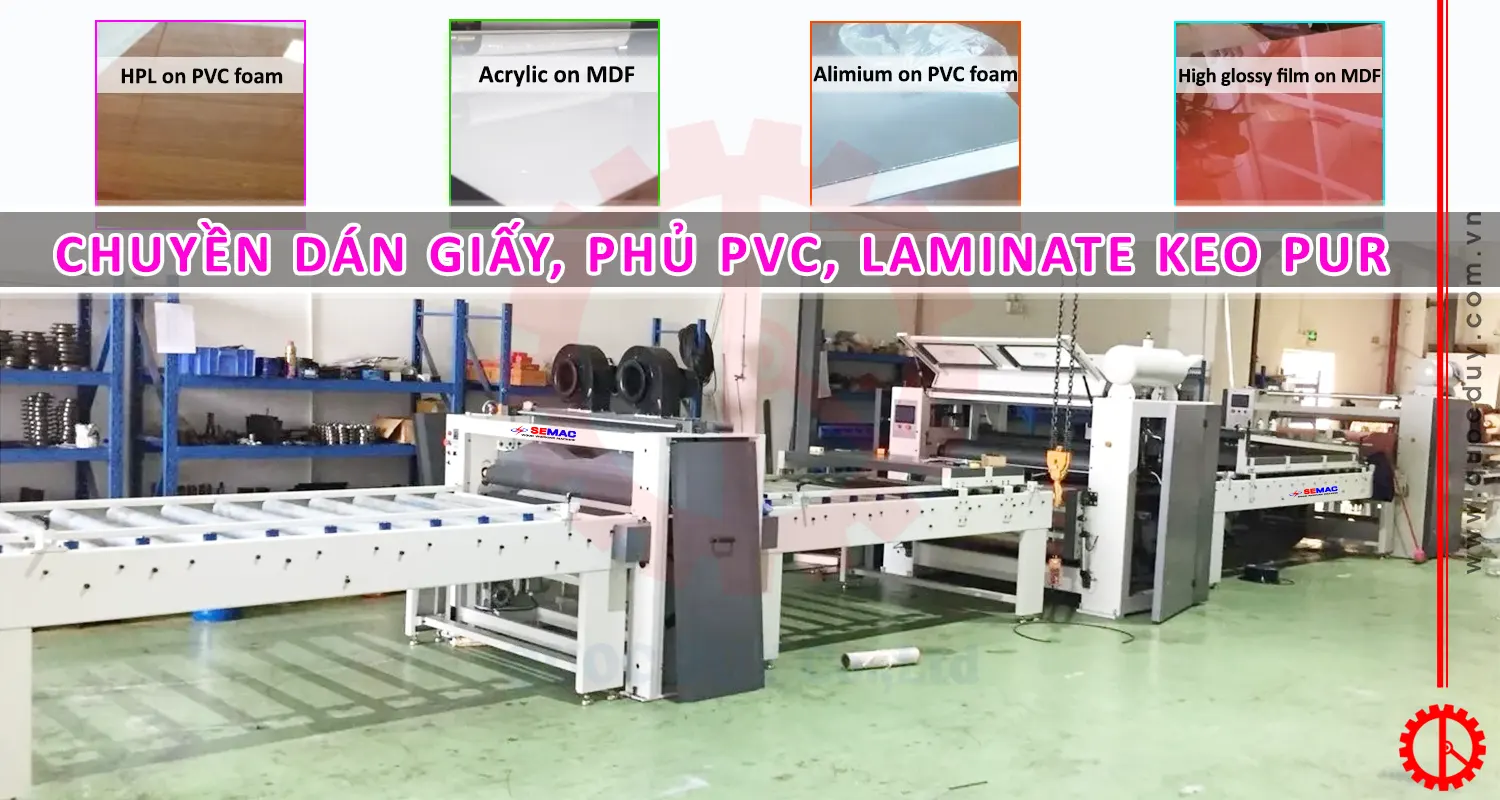 PUR LAMINATING PVC PAPER LINE- SMTC 1300 PUR