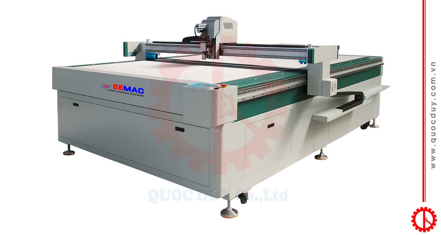SINGLE BLADE CUTTER FOR LEATHER SOFA PRODUCTION WITH FIXED TABLE - STK 2516N