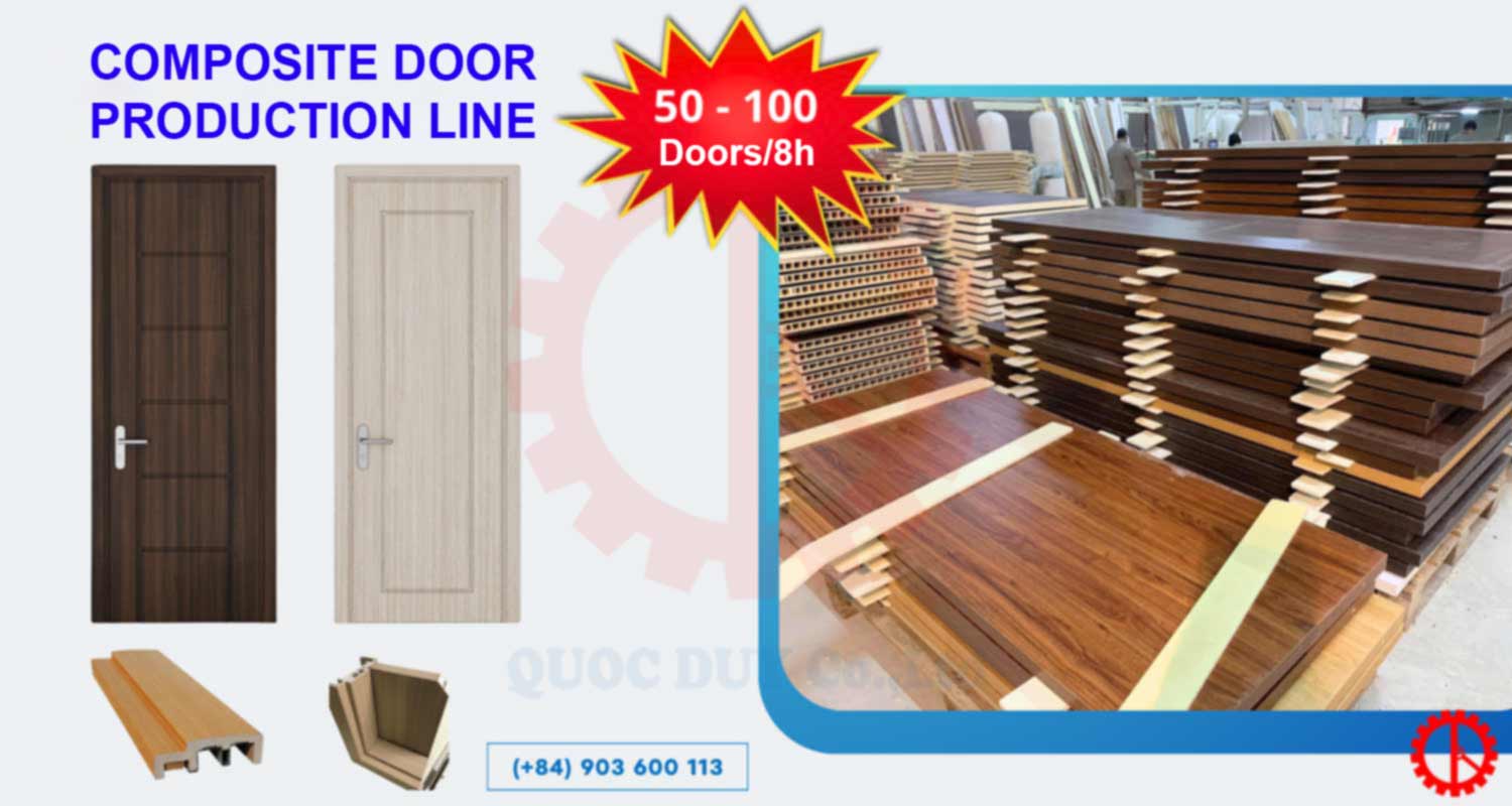 Composite Door Production Line - Capacity 50–100 Doors per Day (8 Hours)