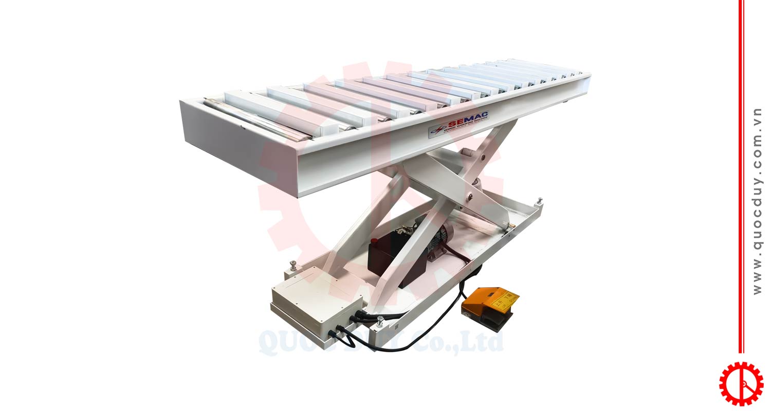1 ton hydraulic roller lift table