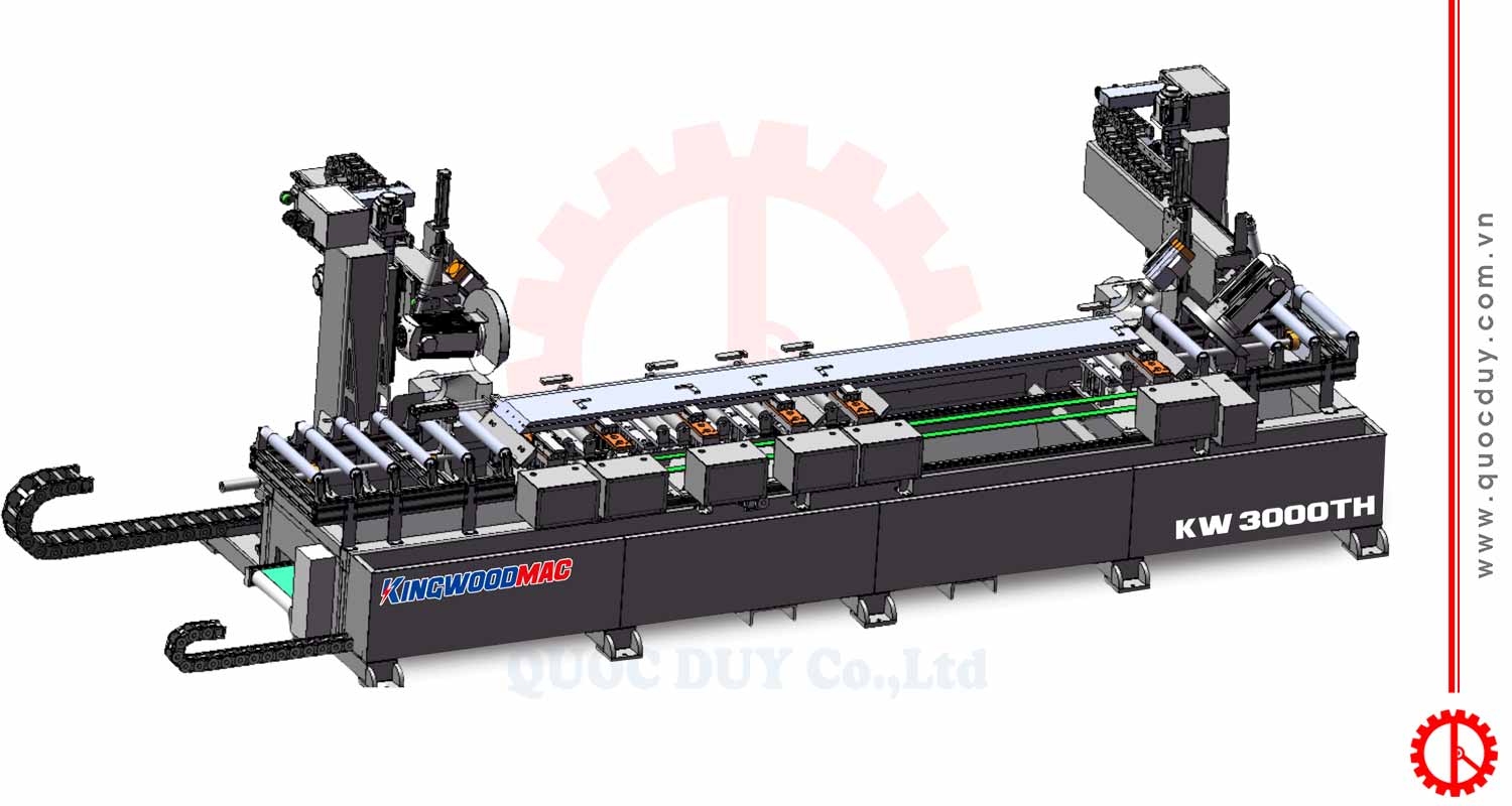 CNC door frame cutting and drilling machine