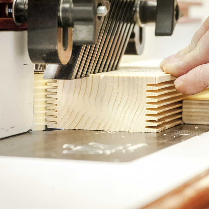 Fully auto finger joint line