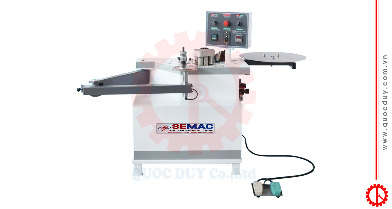 Manual round edge banding machine