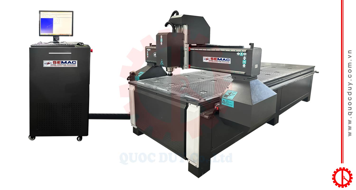 Single spindle cnc router machine