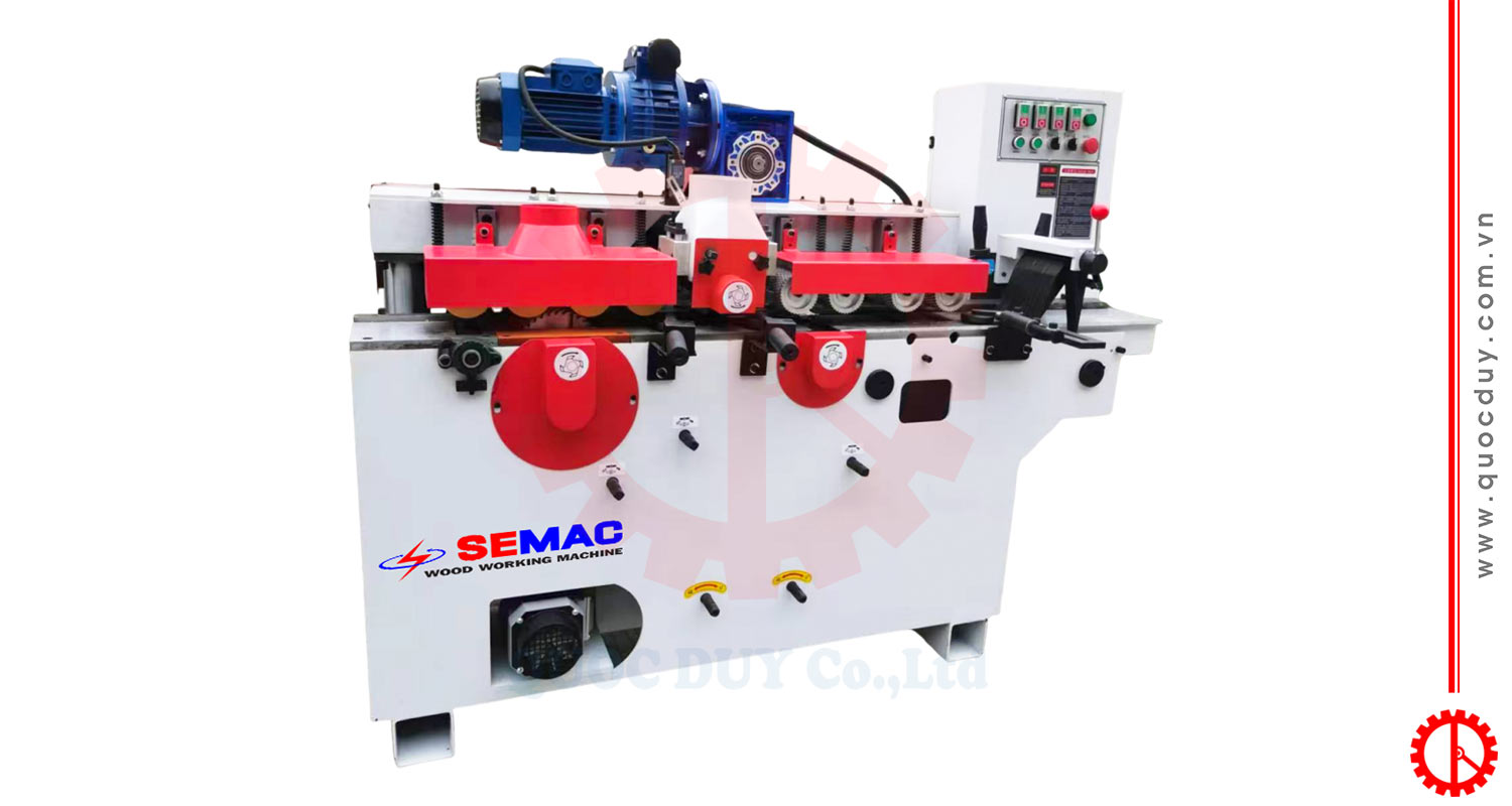 Double side planer with multi blade rip saw