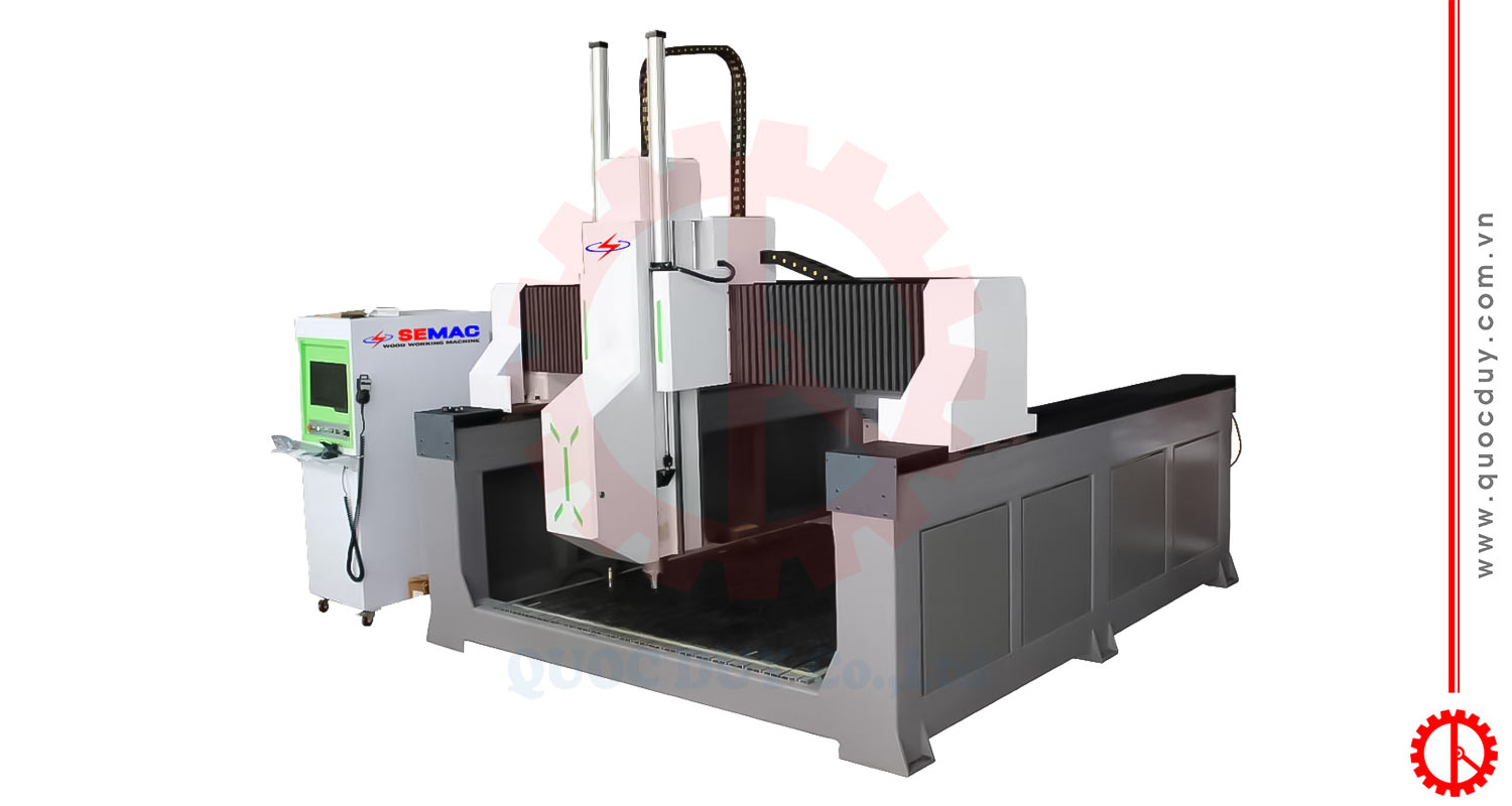 4 axis single head CNC router milling machine