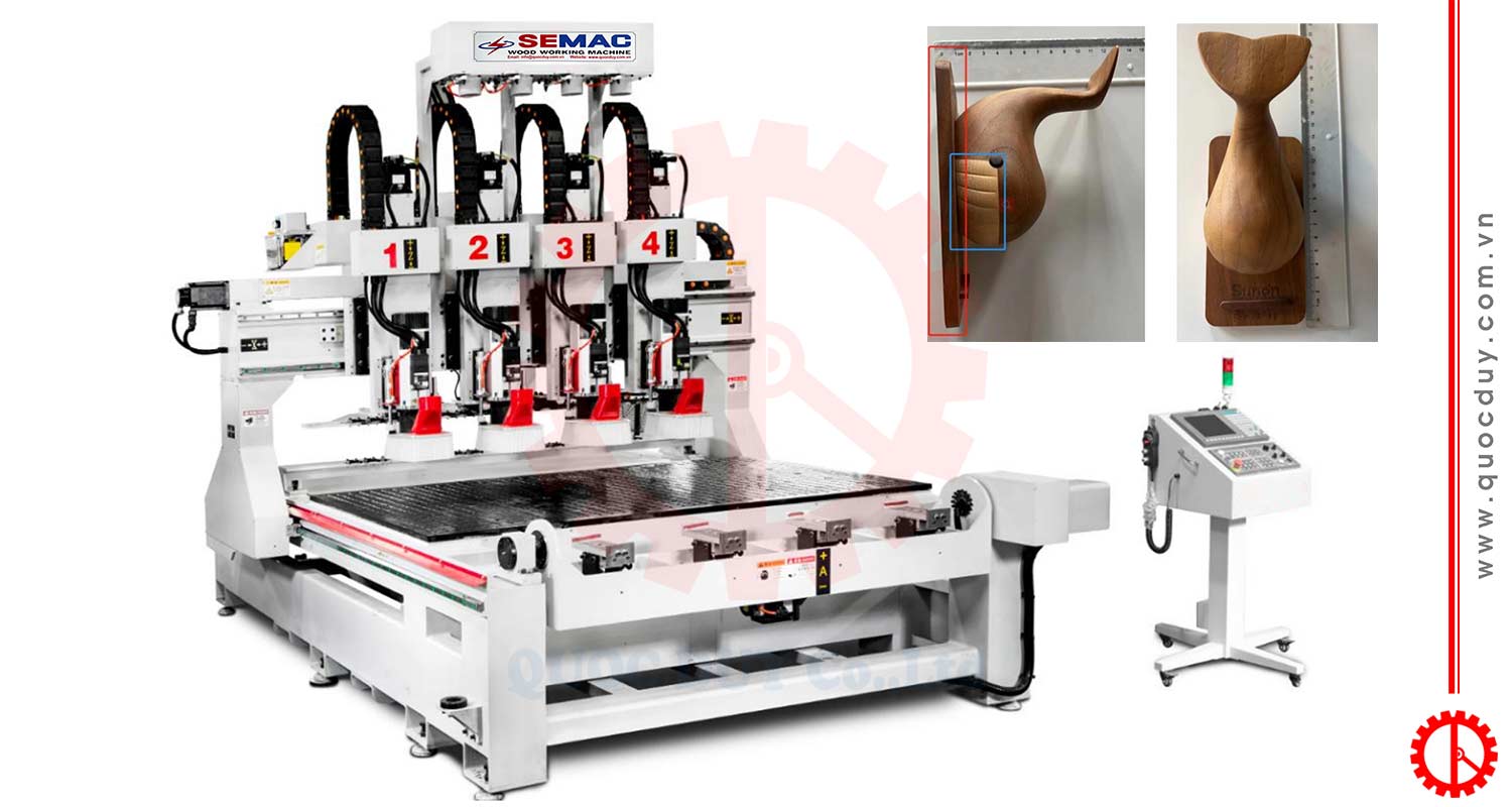 4 Spindle CNC Machine with Automatic Tool Changer