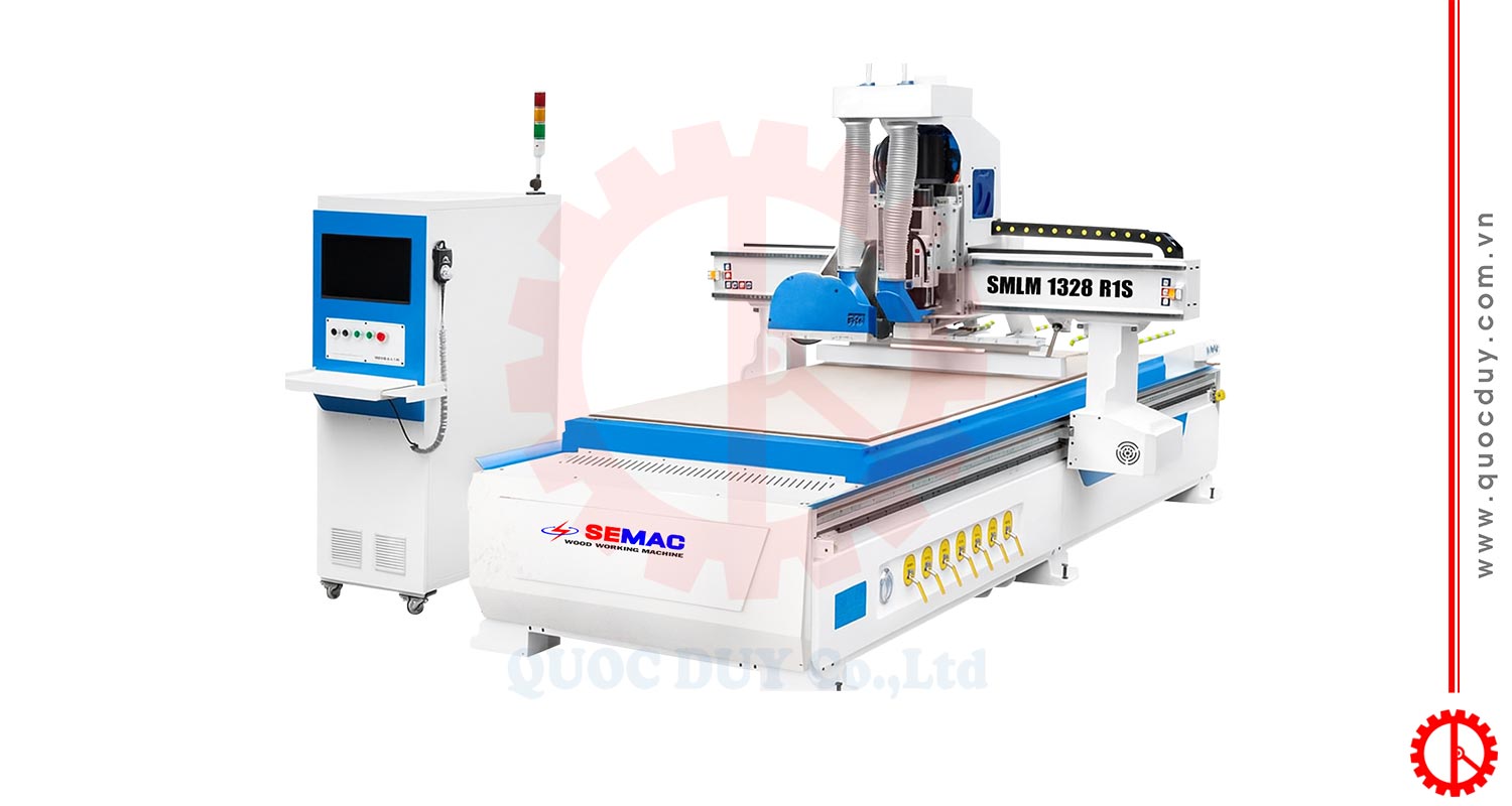 Single Spindle CNC Router with Straight Tool Changer