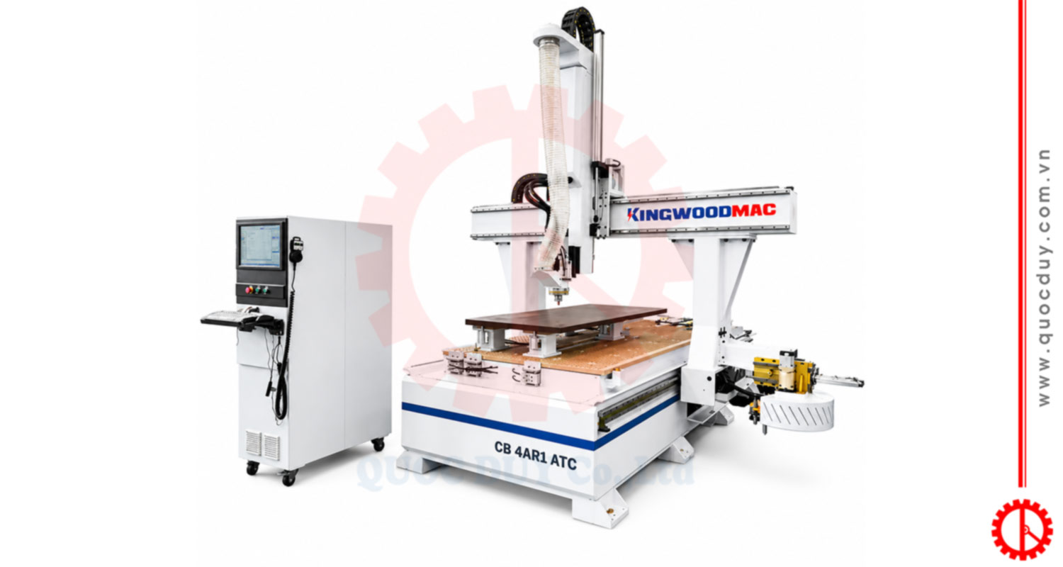 4 axis cnc router with single atc spindle