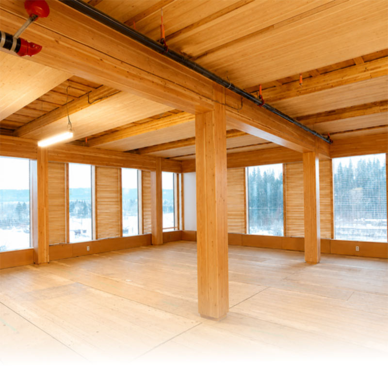 Timber house machining center
